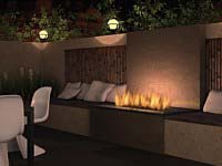 Regency Modern Outdoor Gas Fireplace