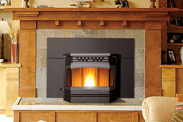 The Meridian Pellet Fireplace Insert